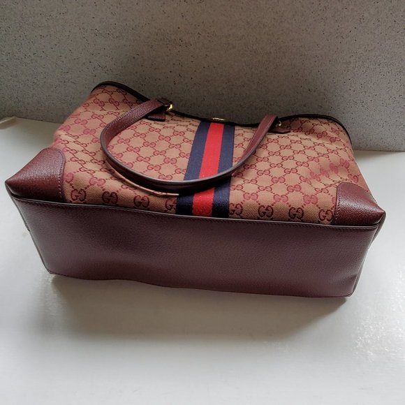 NWT Gucci Ophidia GG canvas web medium tote bag - Picture 8 of 15
